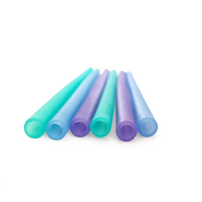 美國gosili/silikids ❚ 20cm ❚ 6入矽膠環保吸管組 (海洋系)_SK003