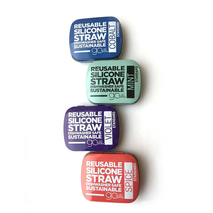 美國gosili/silikids ❚ 20cm ❚ 單支吸管隨行口袋組--紫羅蘭_SK009