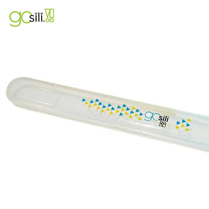 美國gosili/silikids 果凍餐具 – 無毒矽膠吸管收納盒(珍奶/特長27cm不適用)