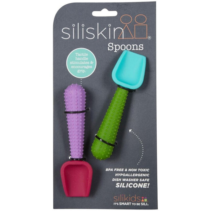 美國Gosili/Silikids 果凍餐具- 固齒器學習湯匙