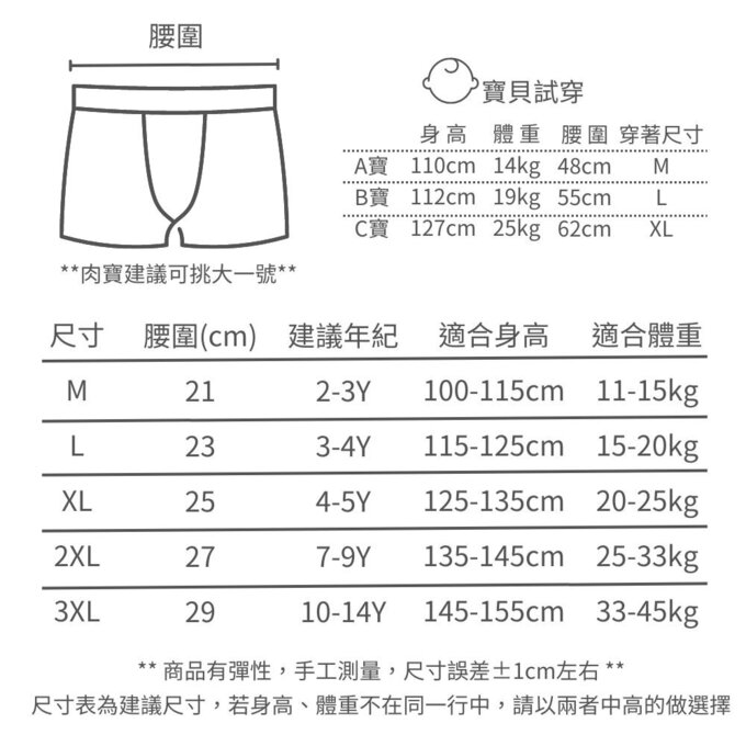 小pipi_有機純棉兒童四角平口內褲3件組_女童_甜蜜女孩_PG3008