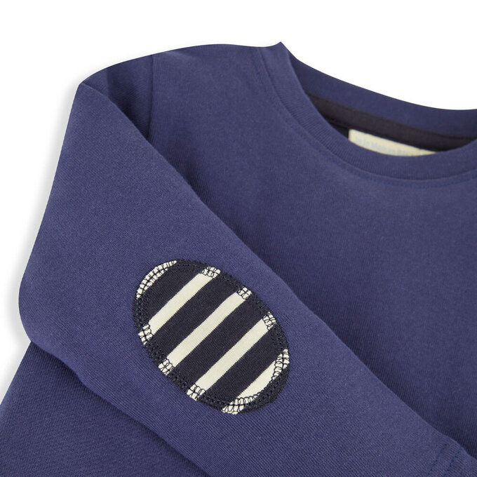 英國 JoJo Maman BeBe 幼/兒童100%純棉長袖上衣2件組(可當內搭)_經典寶藍_JJL1515