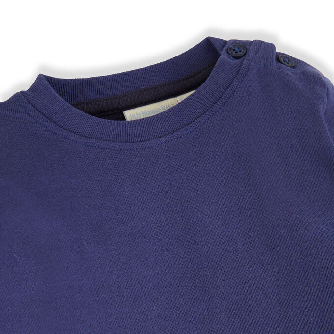 英國 JoJo Maman BeBe 幼/兒童100%純棉長袖上衣2件組(可當內搭)_經典寶藍_JJL1515