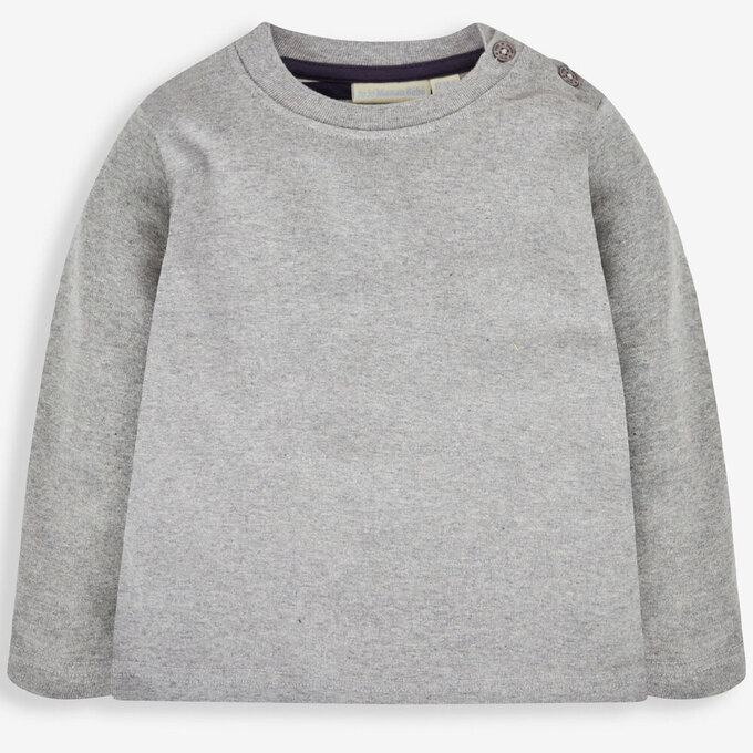 英國 JoJo Maman BeBe 幼/兒童100%純棉長袖上衣2件組(可當內搭)_經典寶藍_JJL1515