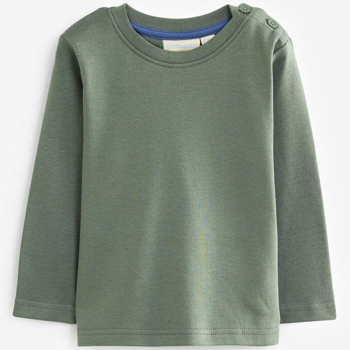 英國 JoJo Maman BeBe 幼/兒童100%純棉長袖上衣2件組(可當內搭)_彩虹恐龍_JJL1539