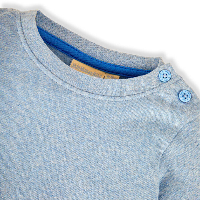 英國 JoJo Maman BeBe 幼/兒童100%純棉長袖上衣2件組(可當內搭)_非洲印象_JJL1543