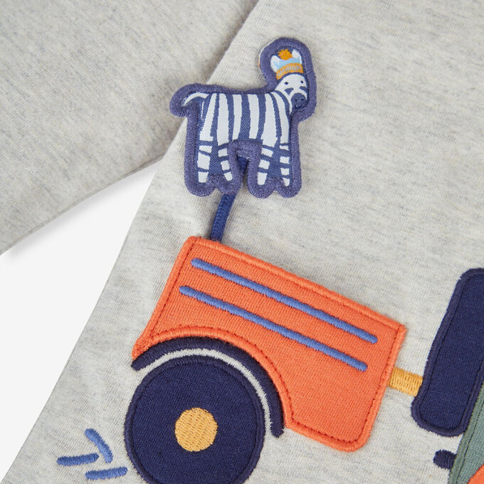 英國 JoJo Maman BeBe 幼/兒童超優質100%純棉長袖上衣_探險中_JJL1427