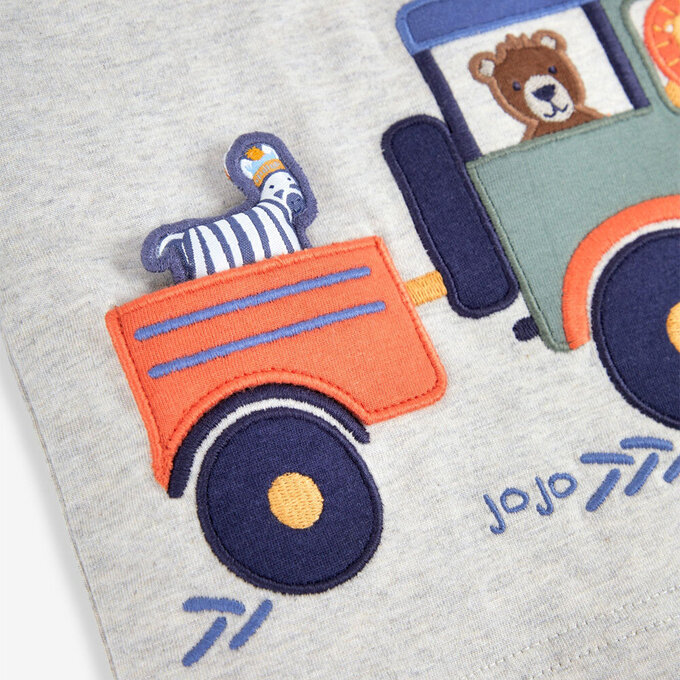 英國 JoJo Maman BeBe 幼/兒童超優質100%純棉長袖上衣_探險中_JJL1427