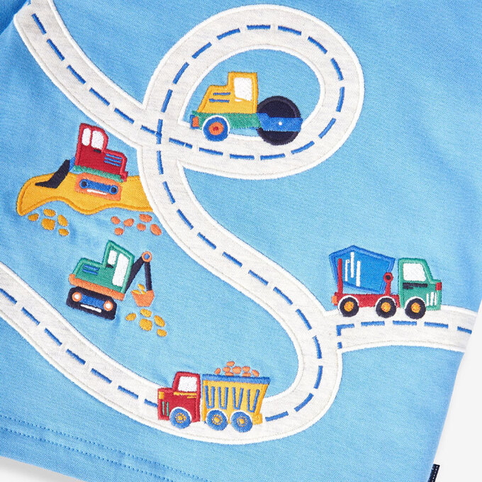 英國 JoJo Maman BeBe 幼/兒童超優質100%純棉長袖上衣_施工地圖_JJL1429