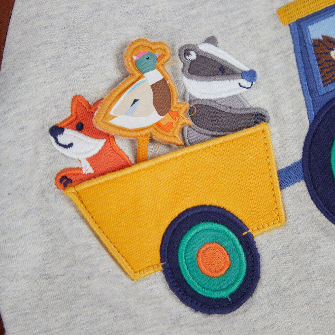 英國 JoJo Maman BeBe 幼/兒童超優質100%純棉長袖上衣_露營去_JJL1448