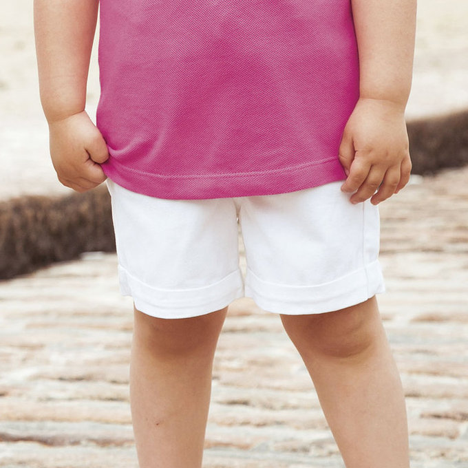 英國 JoJo Maman BeBe 超優質嬰幼兒/兒童100% 純棉短褲_純白_JJD8234W