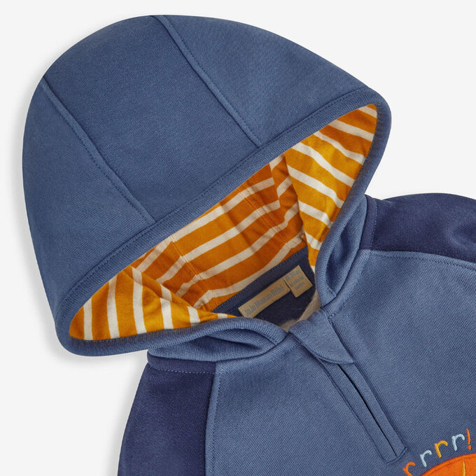 英國 JoJo Maman BeBe 幼/兒童超優質100%純棉長袖連帽上衣/帽T_小獅王_JJL1181