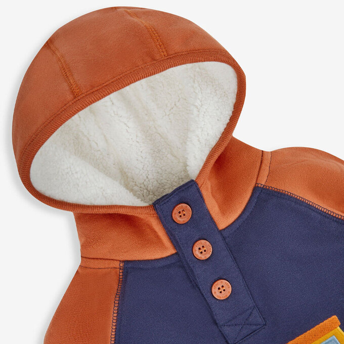 英國 JoJo Maman BeBe 幼/兒童超優質100%純棉長袖連帽上衣/帽T_越野車_JJL1217