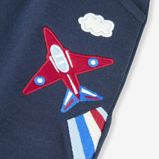 英國 JoJo Maman BeBe 幼/兒童超優質秋冬100%純棉長褲_噴射機_JJL1377