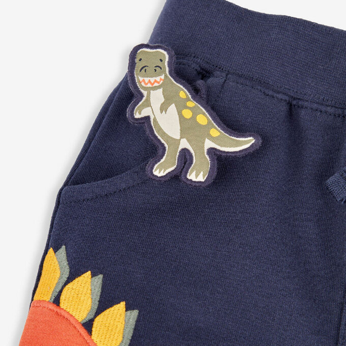 英國 JoJo Maman BeBe 幼/兒童超優質秋冬100%純棉長褲_搖擺恐龍_JJL1394