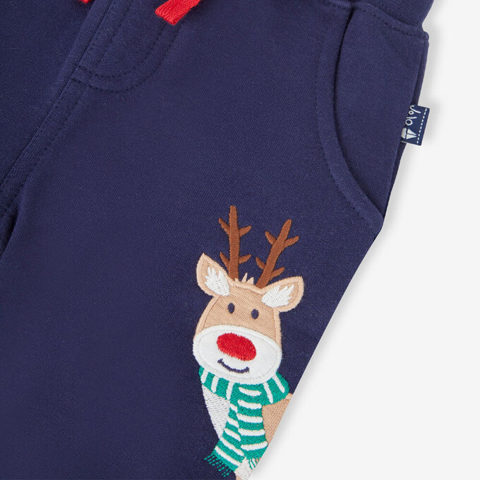 英國 JoJo Maman BeBe 幼/兒童超優質秋冬100%純棉長褲_聖誕節_JJL1793