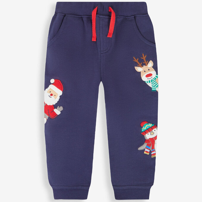 英國 JoJo Maman BeBe 幼/兒童超優質秋冬100%純棉長褲_聖誕節_JJL1793