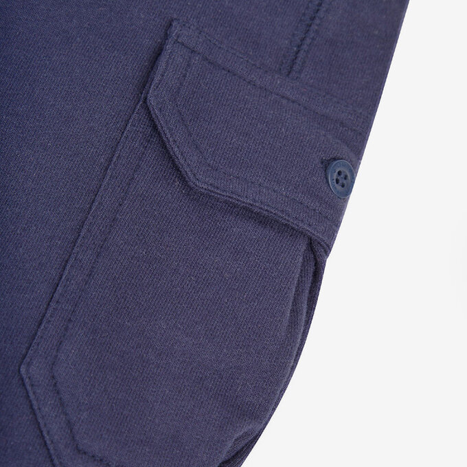 英國 JoJo Maman BeBe 幼/兒童超優質100%純棉2入組工裝褲_寶藍_JJH2978I