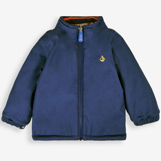 英國 JoJo Maman BeBe 四合一多功能防水保暖連帽外套_黃色綵帶_JJL1649