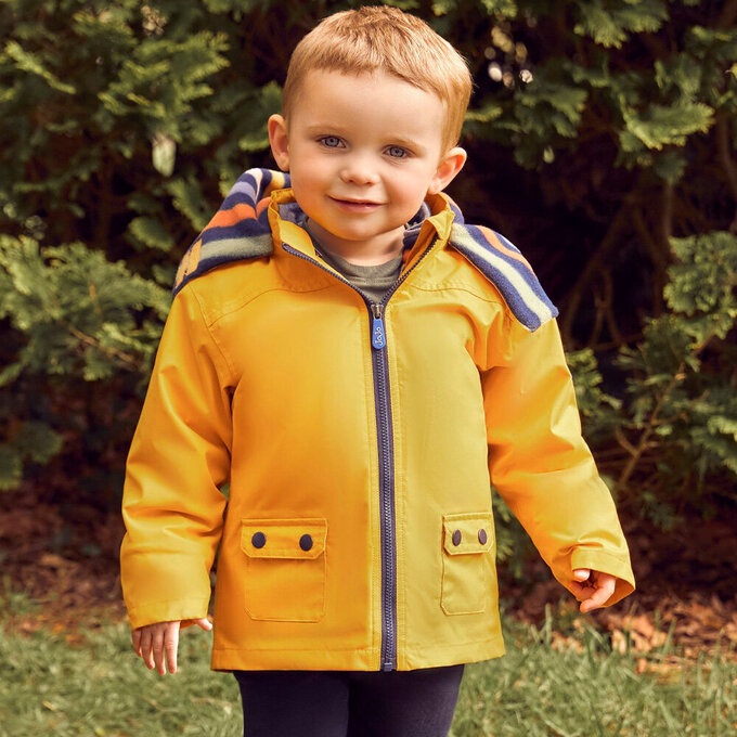 英國 JoJo Maman BeBe 四合一多功能防水保暖連帽外套_黃色綵帶_JJL1649