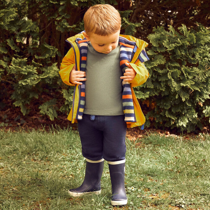 英國 JoJo Maman BeBe 四合一多功能防水保暖連帽外套_黃色綵帶_JJL1649