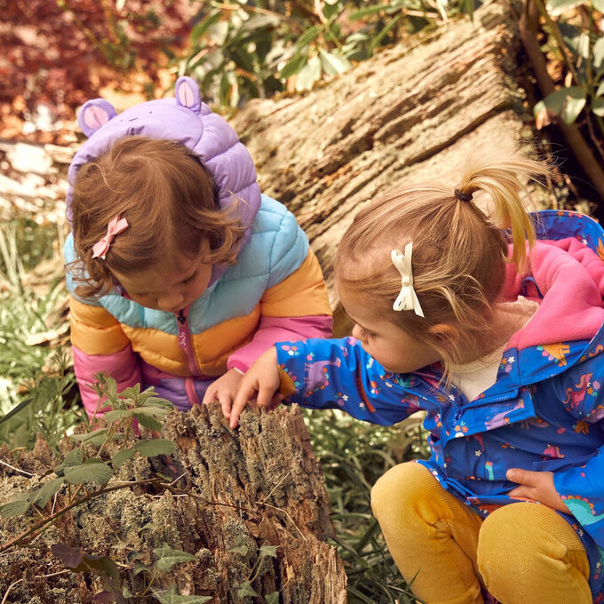 英國 JoJo Maman BeBe 幼/兒童鋪棉蓬鬆保暖羊羔絨外套_彩虹萌鼠_JJL1685