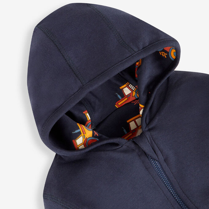 英國 JoJo Maman BeBe 幼/兒童雙面穿100%純棉保暖連帽外套_吉普車_JJL1198