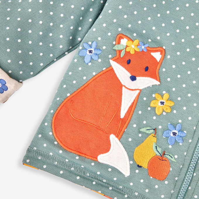 英國 JoJo Maman BeBe 幼/兒童雙面穿100%純棉保暖連帽外套_收穫祭_JJL1537