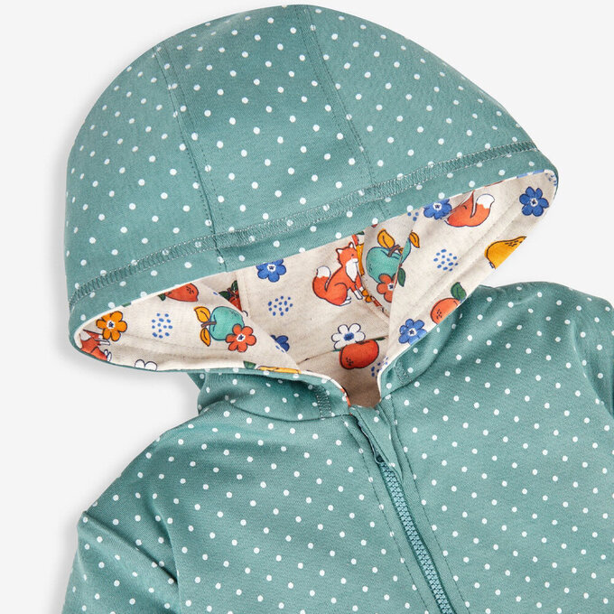 英國 JoJo Maman BeBe 幼/兒童雙面穿100%純棉保暖連帽外套_收穫祭_JJL1537