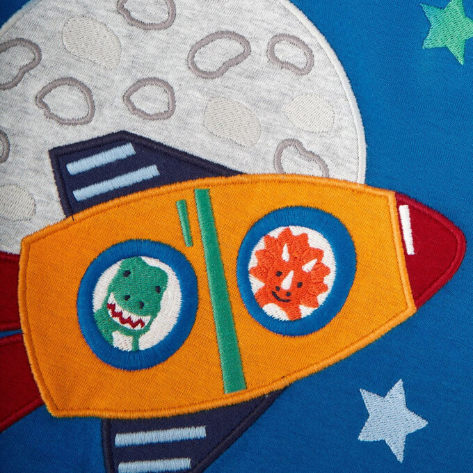 英國 JoJo Maman BeBe 幼/兒童超優質100%純棉長袖上衣_登入月球_JJL1433