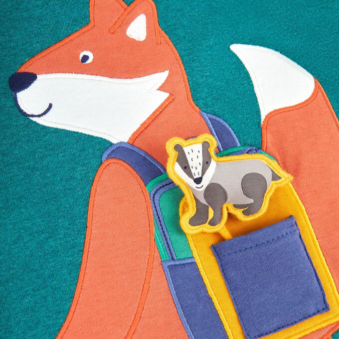 英國 JoJo Maman BeBe 幼/兒童超優質100%純棉長袖上衣_上學去_JJL1445