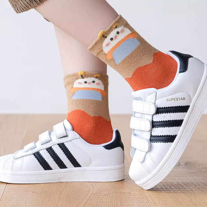 【腳ㄚ子】幼/兒童棉質中筒襪_太空人_ilbB006