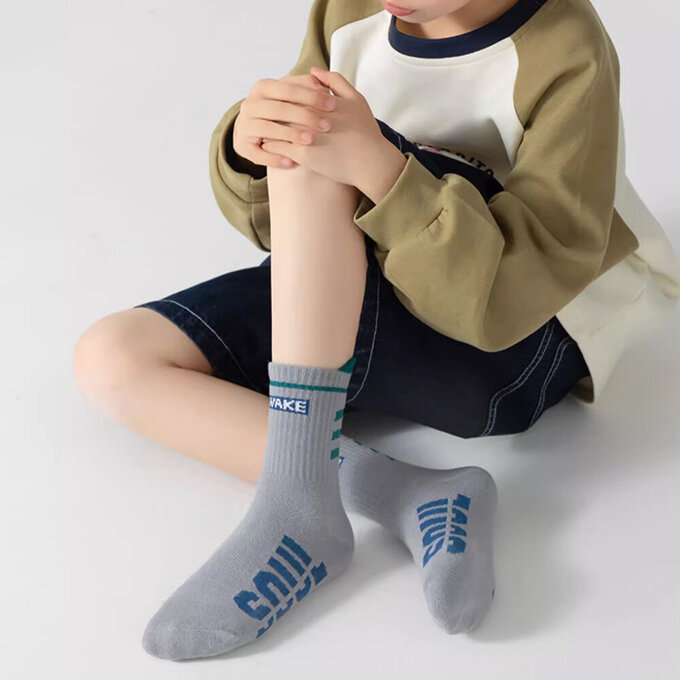 【腳ㄚ子】幼/兒童棉質中筒襪_飛航專家_ilbB012