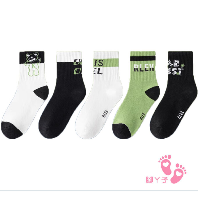 【腳ㄚ子】幼/兒童棉質中筒襪_快樂熊_ilbB013