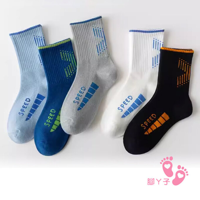 【腳ㄚ子】幼/兒童棉質中筒襪_音速小子_ilbB015