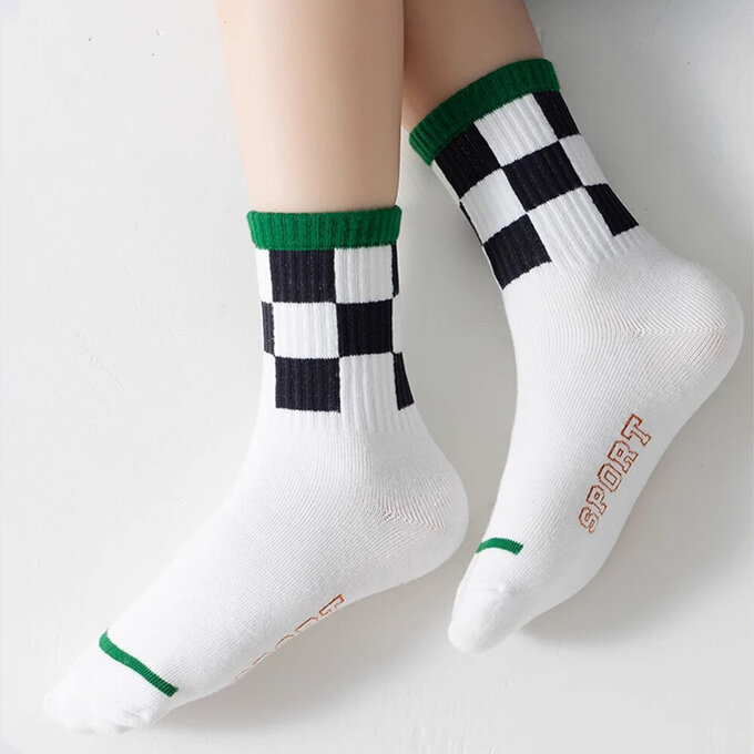 【腳ㄚ子】幼/兒童棉質中筒襪_足球員_ilbB016