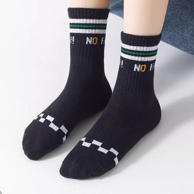 【腳ㄚ子】幼/兒童棉質中筒襪_足球員_ilbB016