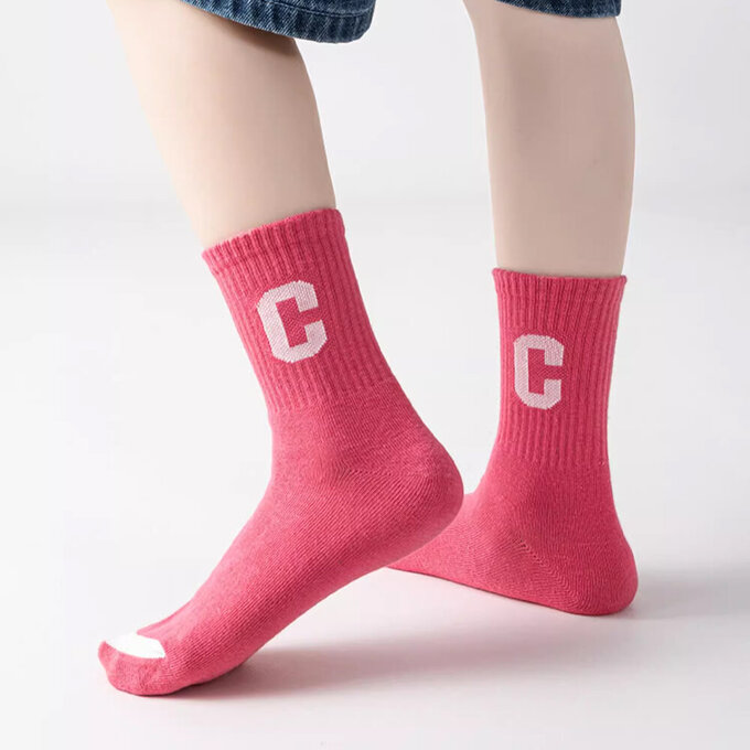 【腳ㄚ子】幼/兒童棉質中筒襪_運動女孩_ilbG014