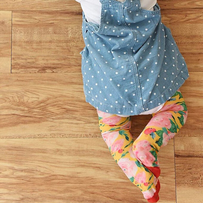 美國 baby bling 彈性內搭褲_色調花卉 (BBPT002)