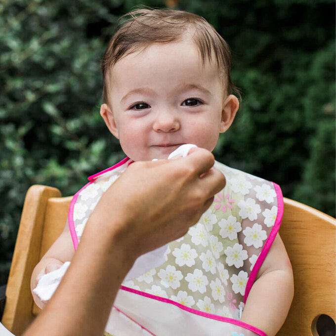 美國 green sprouts 小綠芽100%有機棉細紗布 毛巾/洗澡巾/方巾/手帕等多功能使用 5入組_寶寶藍_GS190190-BLS