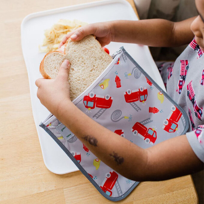 美國 green sprouts 小綠芽具保溫功能 可重複使用 食物袋/零食袋/三明治袋或小物收納袋 2入組_環遊世界_GS165373-AH