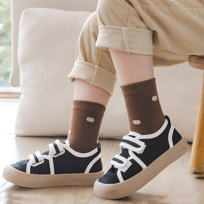 【腳ㄚ子】幼/兒童棉質中筒襪_小熊畫家_ilbB021