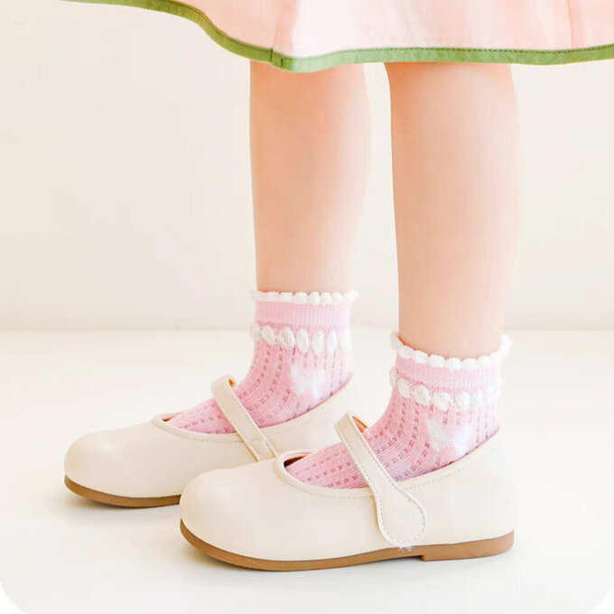 【腳ㄚ子】幼/兒童透氣網眼襪_兔兔公主_ilbF021
