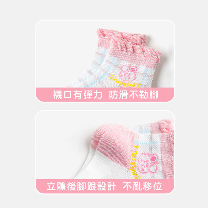 【腳ㄚ子】幼/兒童透氣網眼襪_櫻桃糖果_ilbF022