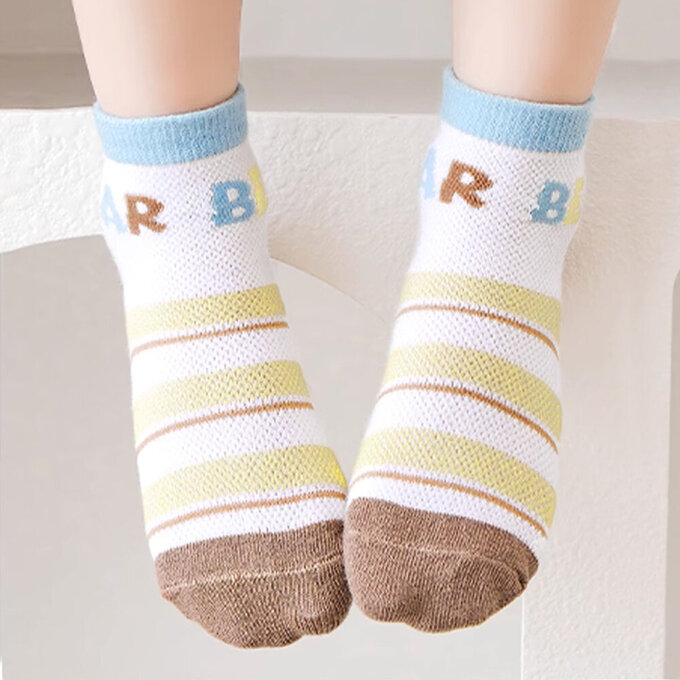 【腳ㄚ子】幼/兒童透氣網眼襪_小熊博士_ilbF025