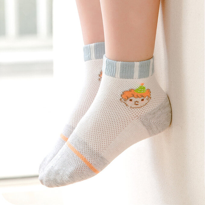 【腳ㄚ子】幼/兒童透氣網眼襪_酷BOY_ilbF026