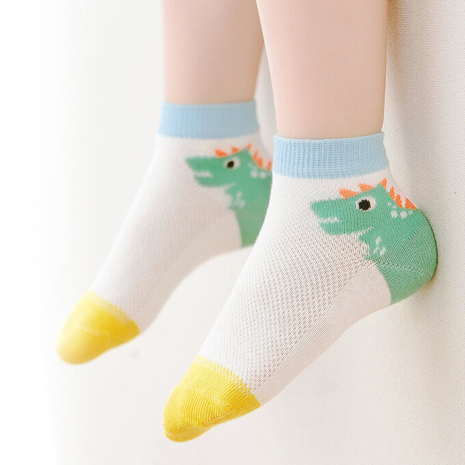 【腳ㄚ子】幼/兒童透氣網眼襪_萌龍世界_ilbF027