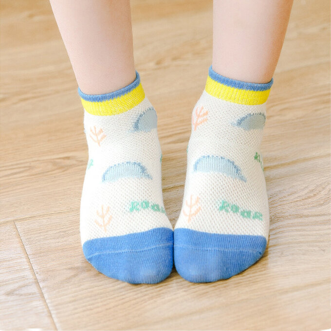 【腳ㄚ子】幼/兒童透氣網眼襪_萌龍世界_ilbF027