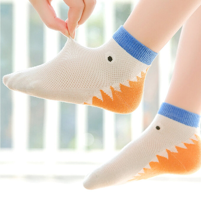 【腳ㄚ子】幼/兒童透氣網眼襪_萌龍世界_ilbF027