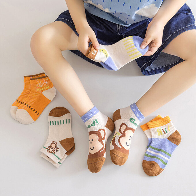 【腳ㄚ子】幼/兒童透氣網眼襪_猴厲害_ilbF029